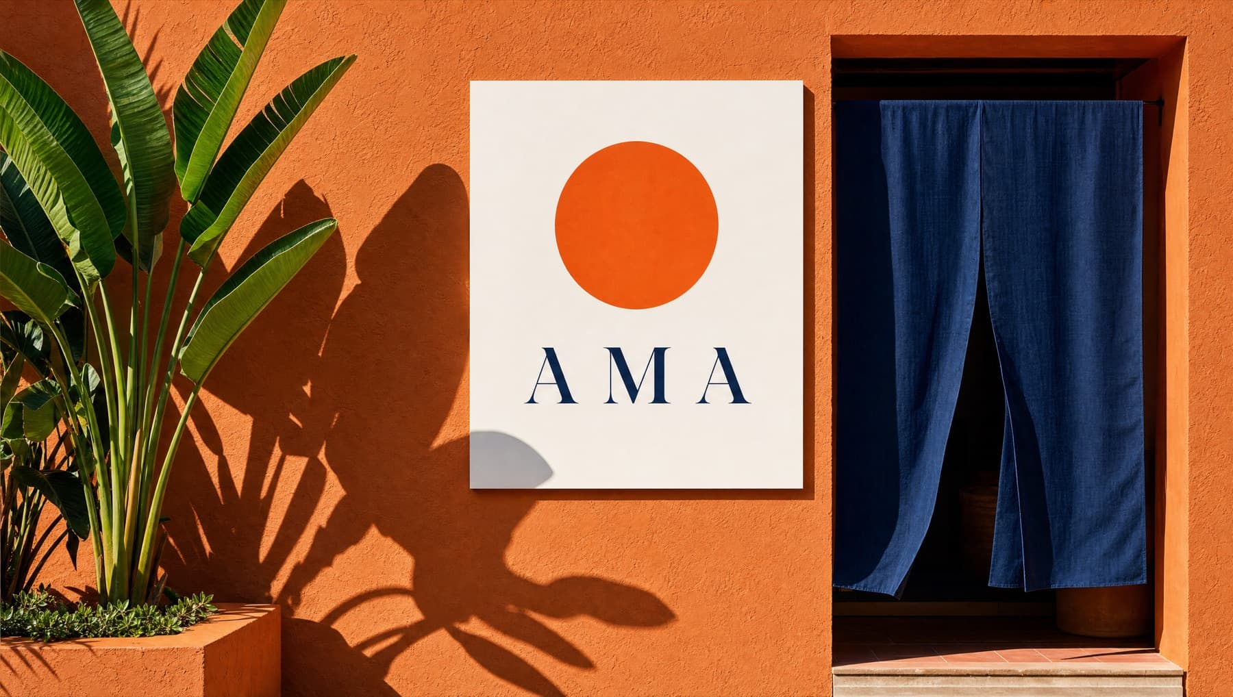 The Ama frontage in hard Miami sun